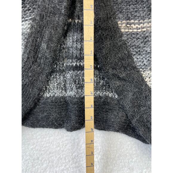 Zadig & Voltaire Long Open Cardigan Women’s Medium Gray Wool Mohair Blend Italy - Picture 6 of 8